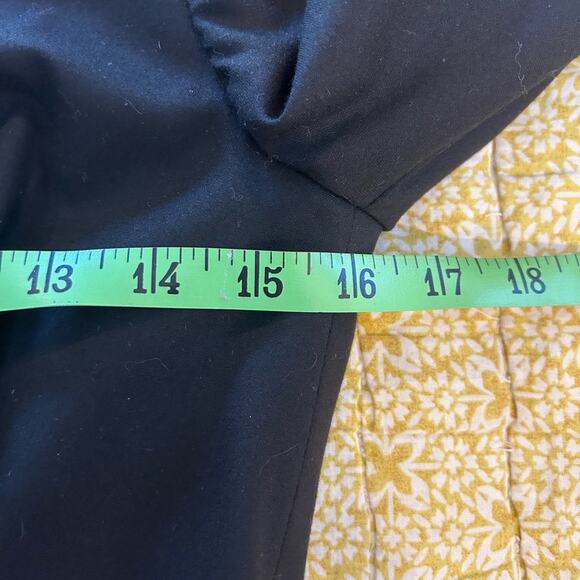 Trina Turk Black Wool Fitted LBD w Open Back - Picture 10 of 12